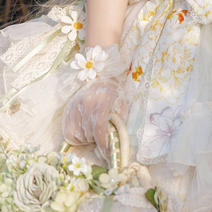 Cat Fairy Daisy Cottage Core Classic Lolita Accessories