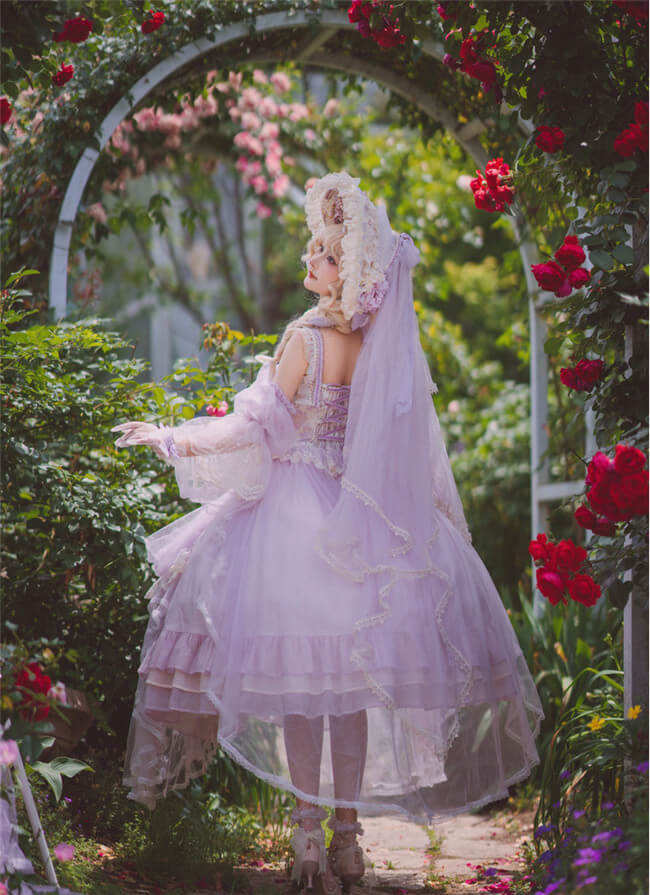 Cat Fairy The Gift Box in the Spring Hime Lolita Dress and Sleeves