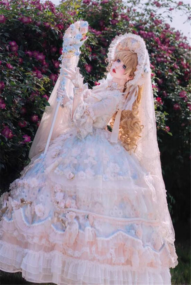 Cat Fairy Rose Feast Wedding Lolita Dress