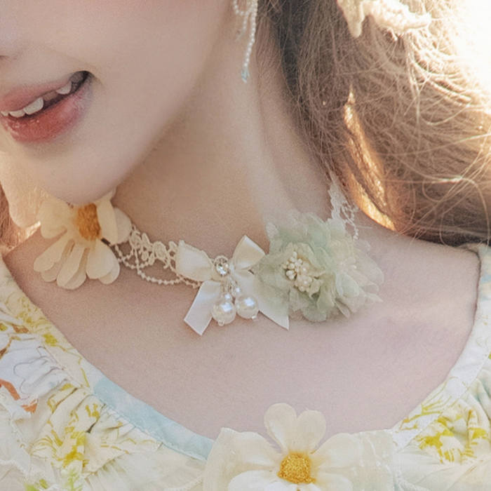 Cat Fairy Daisy Cottage Core Classic Lolita Accessories