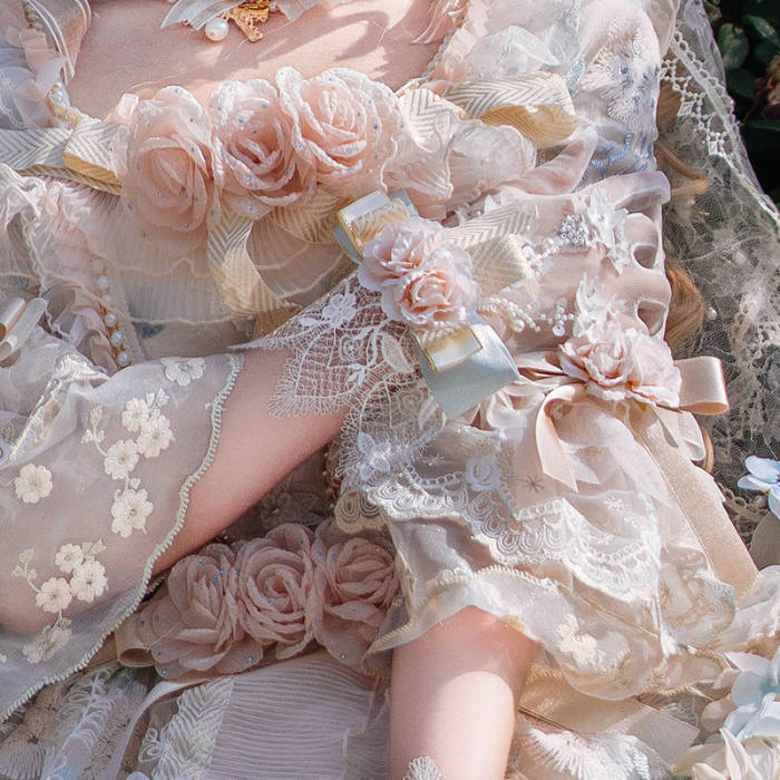 Cat Fairy Rose Feast Wedding Lolita Dress