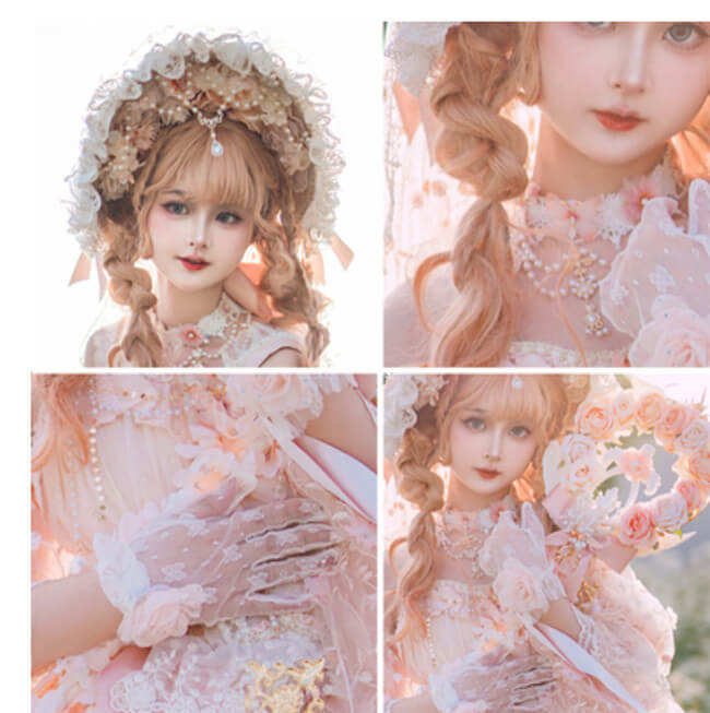 Cat Fairy The Gift Box in the Spring Hime Lolita Dress and Sleeves