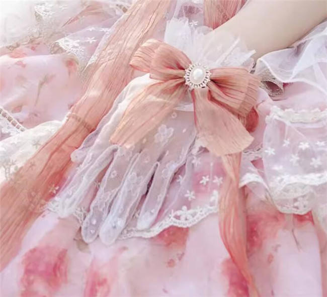 Cat Fairy Blue and Purple Roses Lolita Dress and Accessories