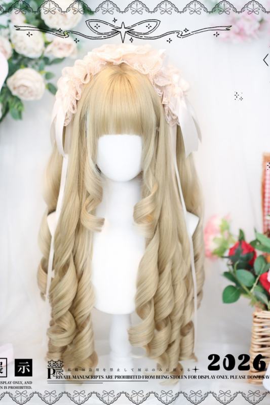 Dalao Home Roman Curls Blonde Lolita Wig