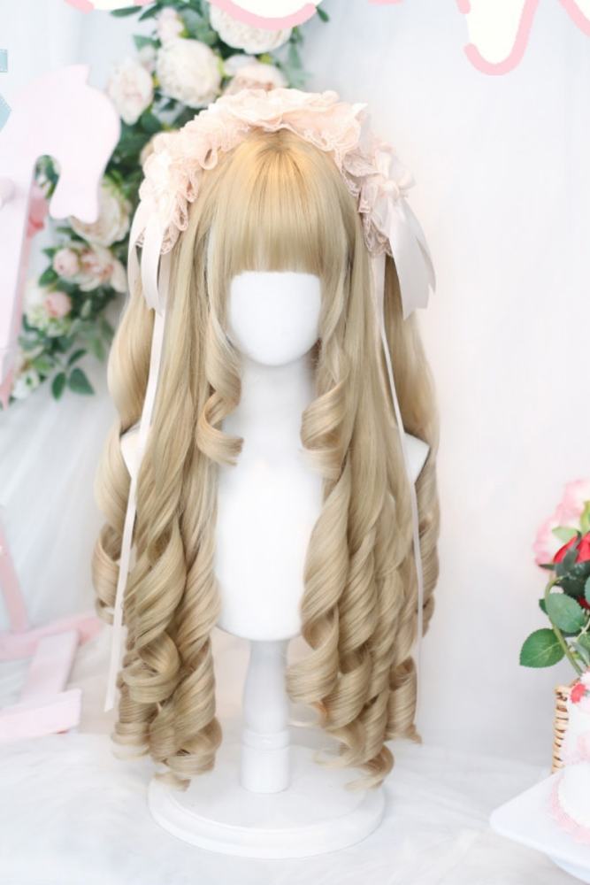 Dalao Home Roman Curls Blonde Lolita Wig