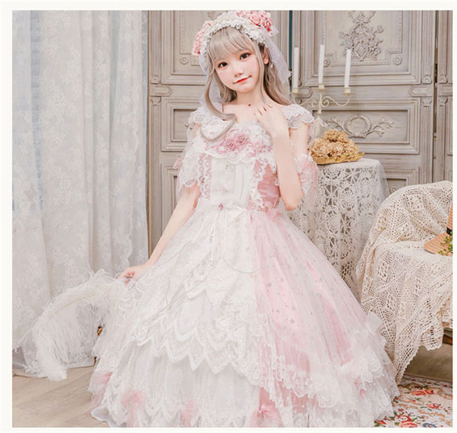 Cat Fairy ~Glass Phantom ~Tea Party Lolita Dress