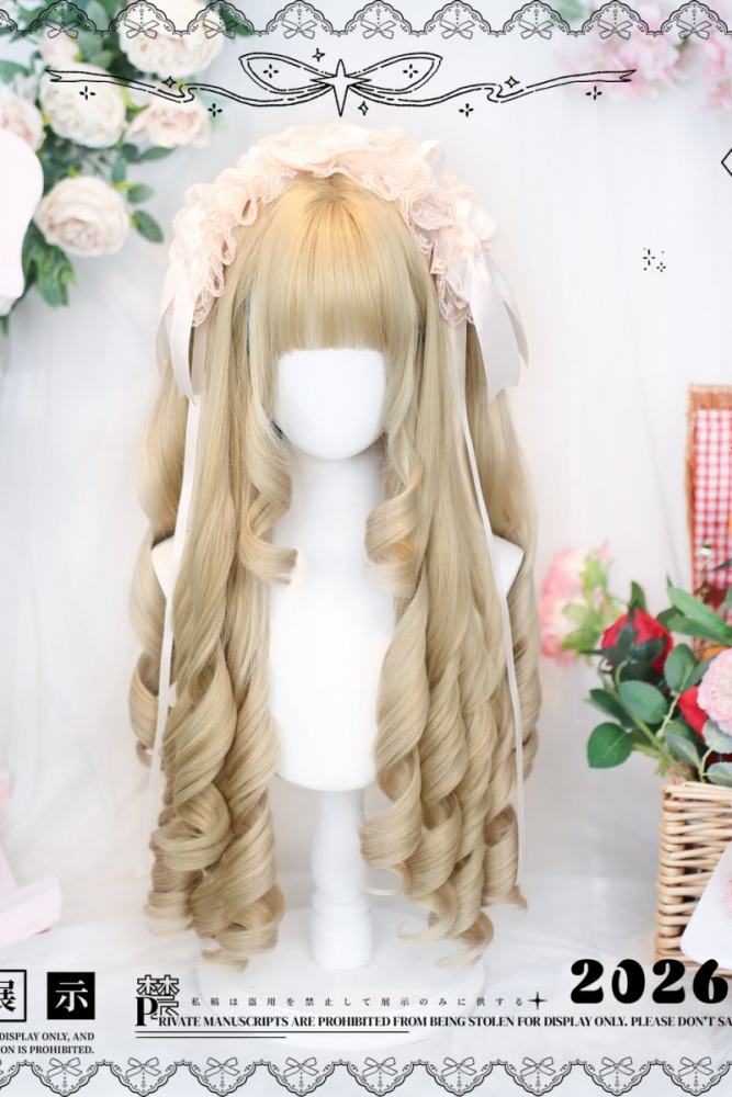 Dalao Home Roman Curls Blonde Lolita Wig