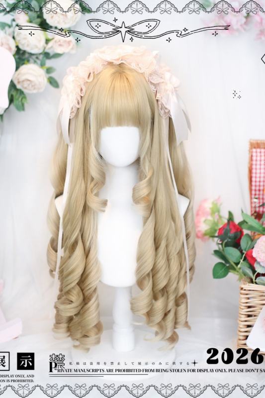 Dalao Home Roman Curls Blonde Lolita Wig