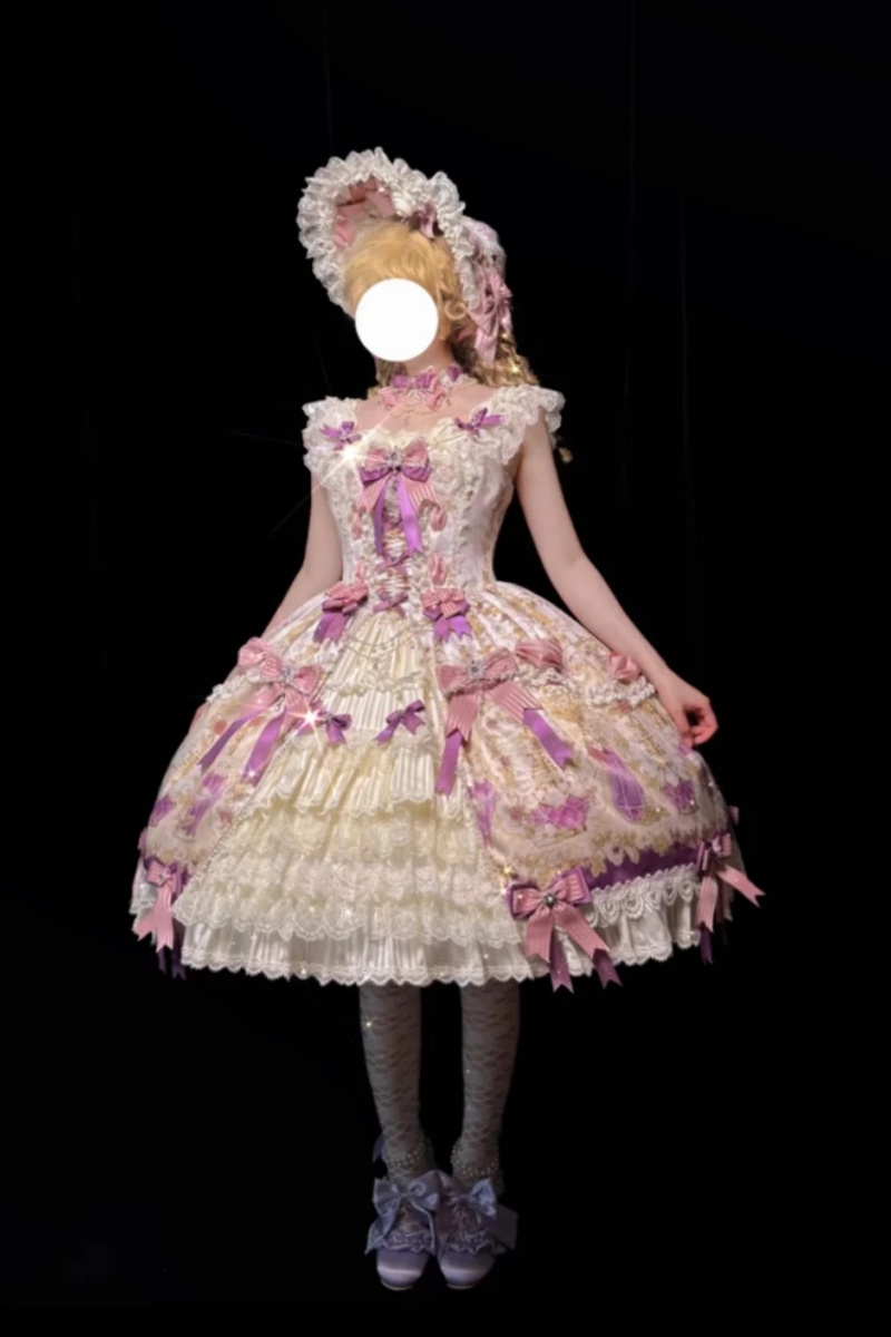 Alice Girl ~Antique Gemstone Fragrance~ Retro Lolita JSK and Headdress