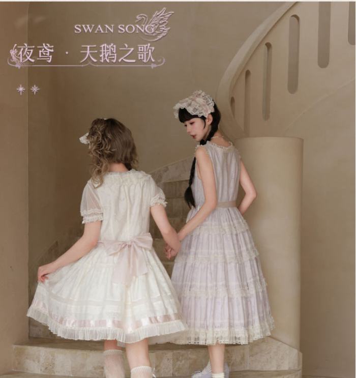 Iris De Nuit ~Swan Song~ Retro Lolita OP and JSK