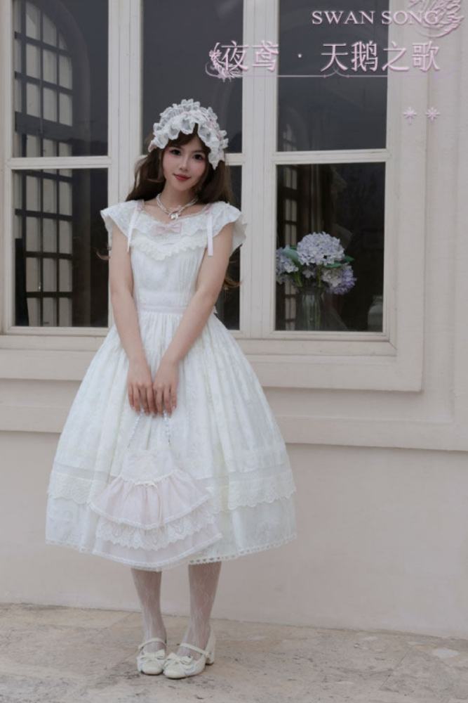 Iris De Nuit ~Swan Song~ Retro Lolita OP and JSK