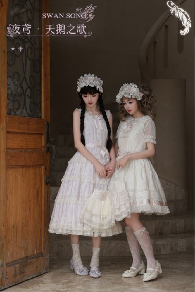 Iris De Nuit ~Swan Song~ Retro Lolita OP and JSK
