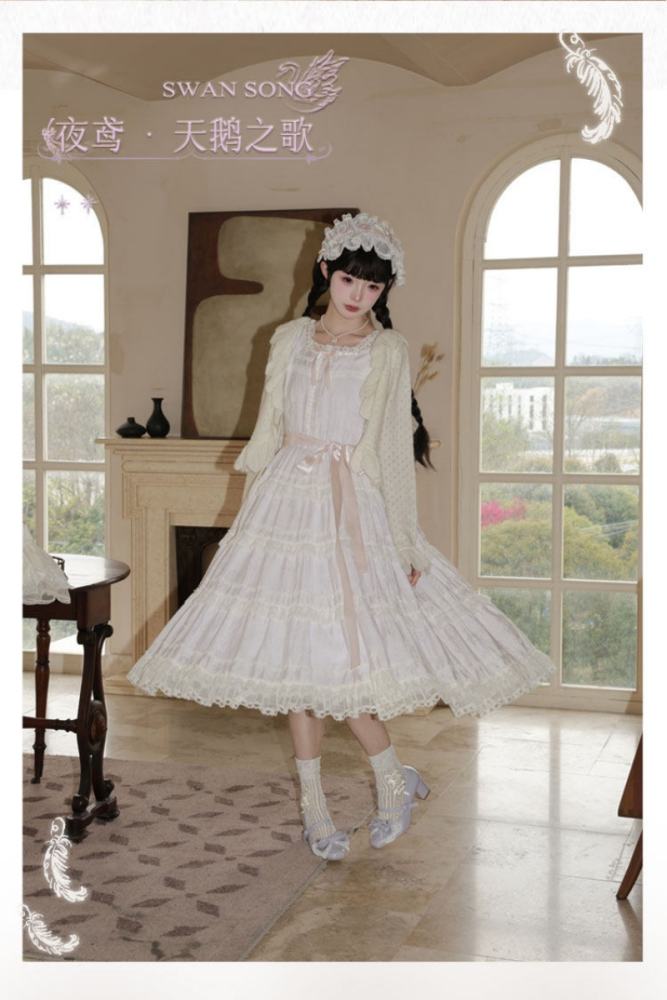Iris De Nuit ~Swan Song~ Retro Lolita OP and JSK