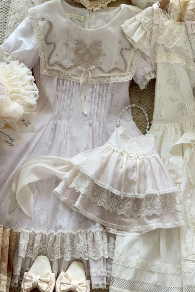 Iris De Nuit ~Swan Song~ Lolita Hairband Bag and Brooch