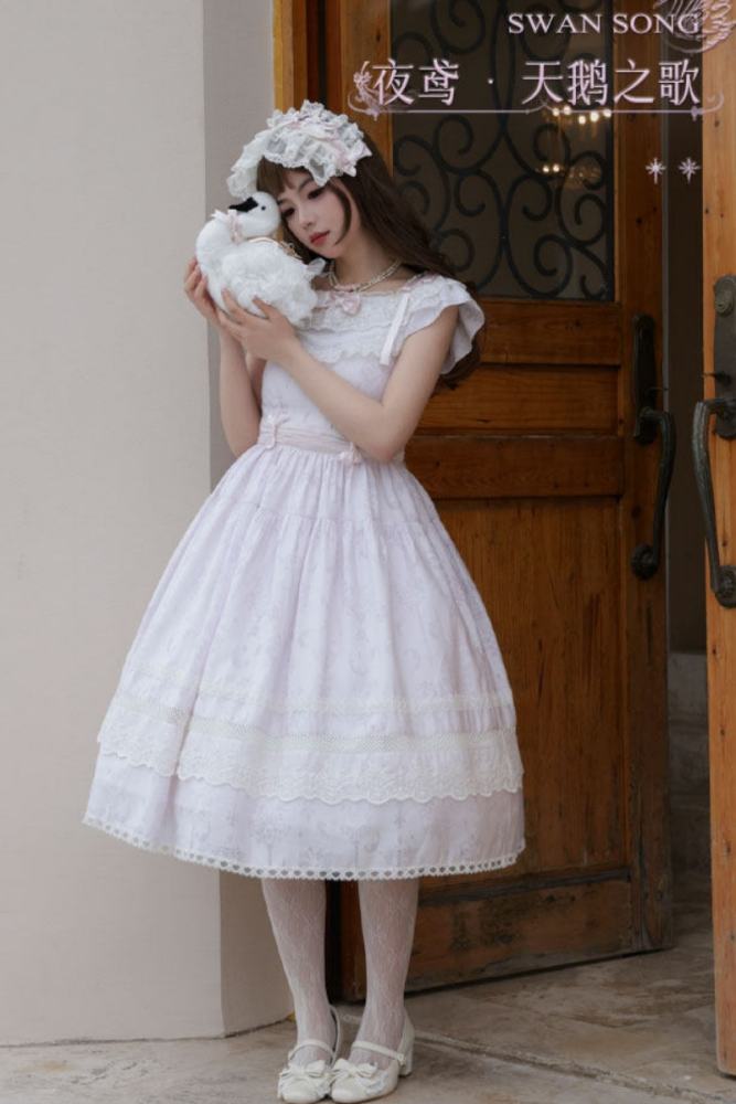 Iris De Nuit ~Swan Song~ Retro Lolita OP and JSK
