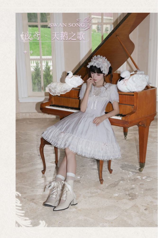 Iris De Nuit ~Swan Song~ Retro Lolita OP and JSK