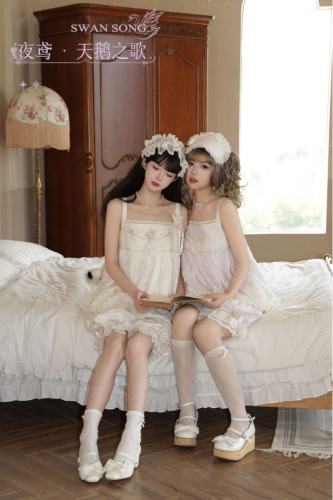 Iris De Nuit ~Swan Song~ Retro Lolita Top Bloomers and Cardigan