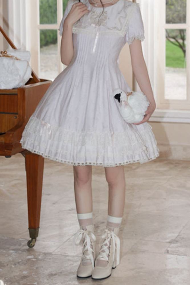 Iris De Nuit ~Swan Song~ Retro Lolita OP and JSK
