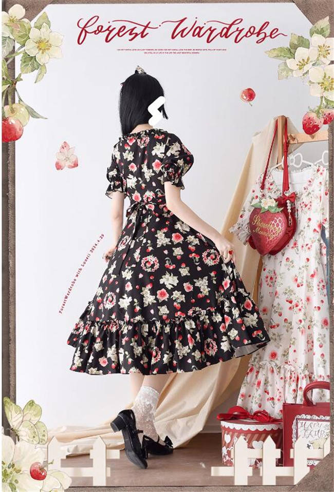 Forest Wardrobe Fruit and Flower Lolita One Piece