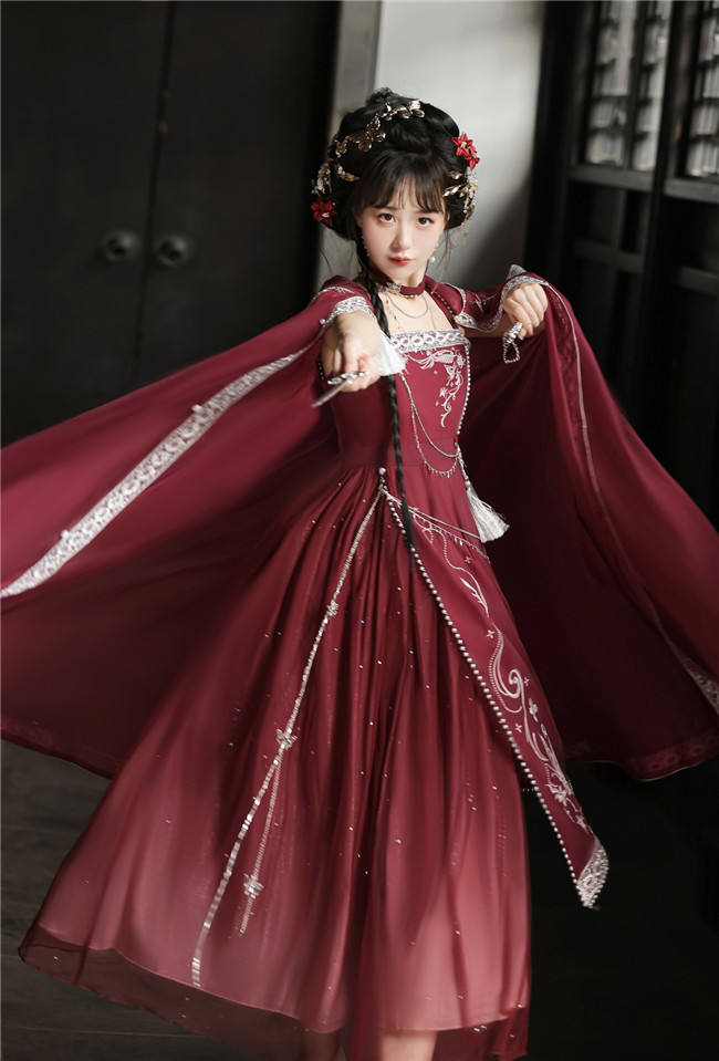 Dream of the Milky Way Han Style Lolita Dress and Cape