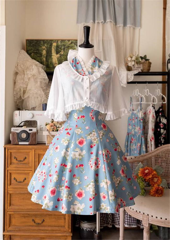 Forest Wardrobe Fruit and Flower Halter-neck Lolita Dress