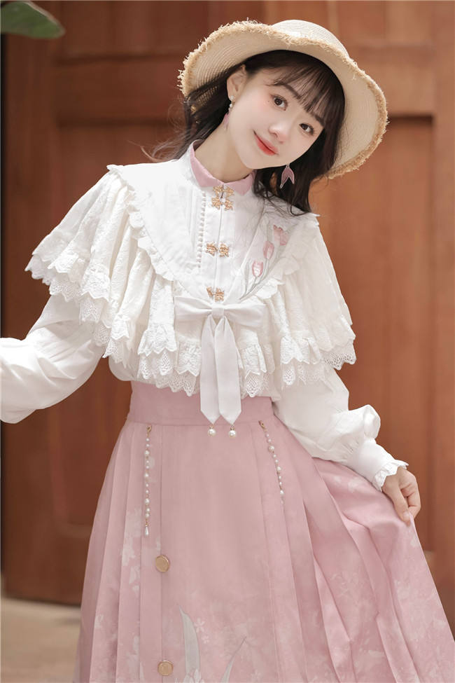 To Tulip Han Style Top and Skirt