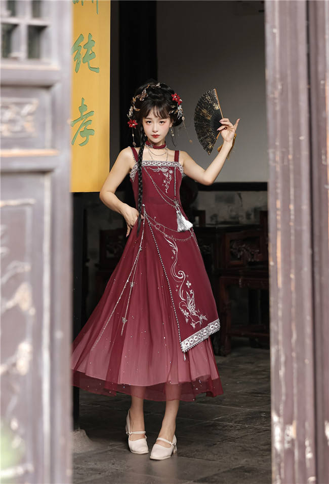 Dream of the Milky Way Han Style Lolita Dress and Cape
