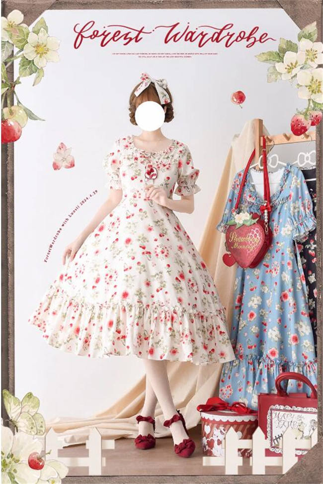 Forest Wardrobe Fruit and Flower Lolita One Piece