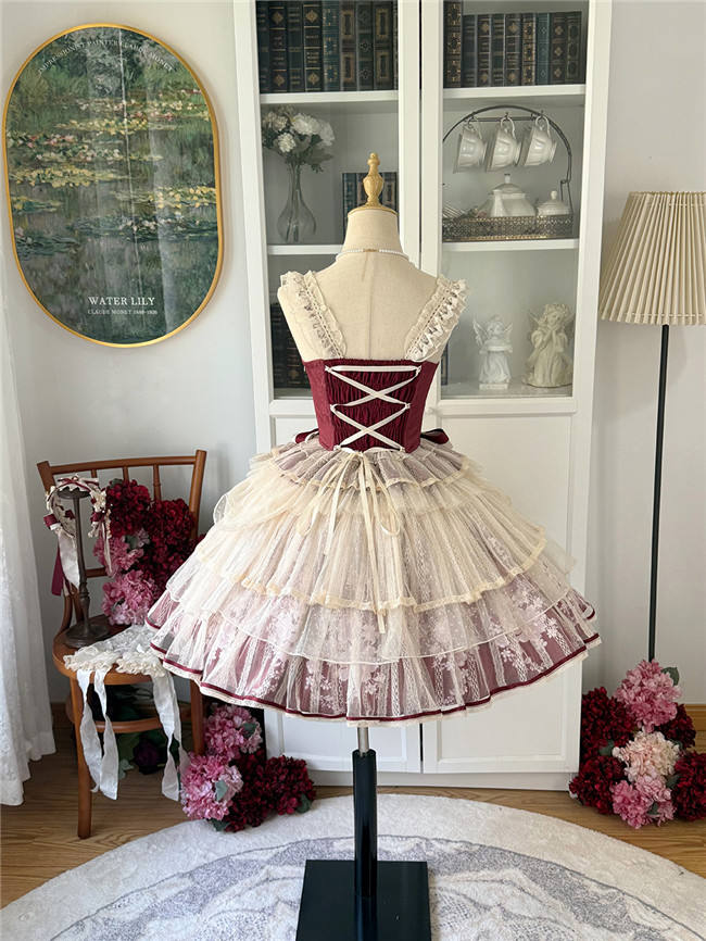 Nine Ode Mist Moon Light Ballet Lolita Skirt, Top and Accessories