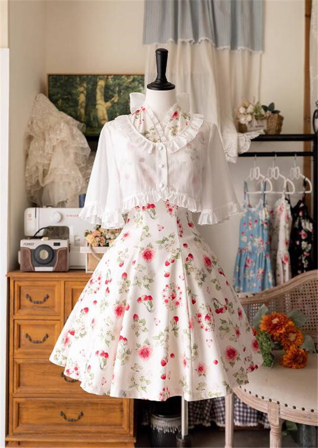 Forest Wardrobe Fruit and Flower Halter-neck Lolita Dress