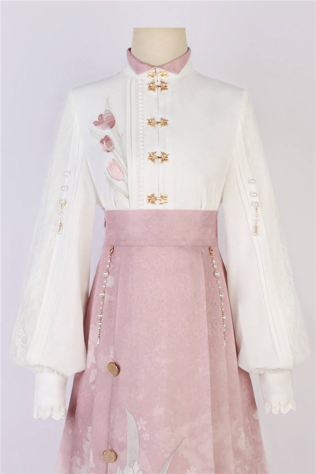 To Tulip Han Style Top and Skirt