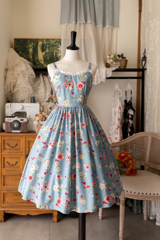 Forest Wardrobe Fruit and Flower Lolita Jumper Dress