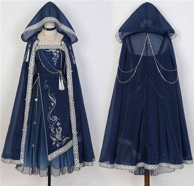 Dream of the Milky Way Han Style Lolita Dress and Cape