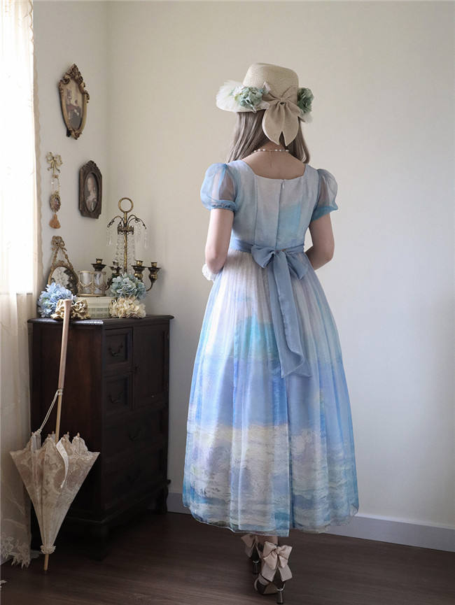 Miss Point Oil Painting Empire Waist Lolita Dress