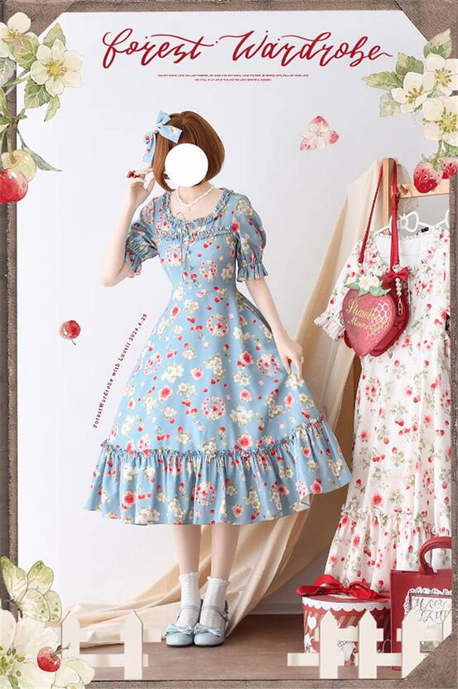 Forest Wardrobe Fruit and Flower Lolita One Piece