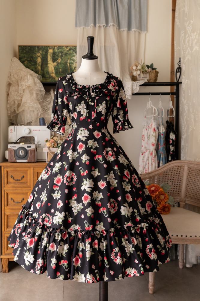 Forest Wardrobe Fruit and Flower Lolita One Piece