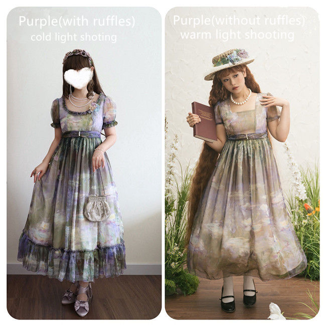 Miss Point Oil Painting Empire Waist Lolita Dress