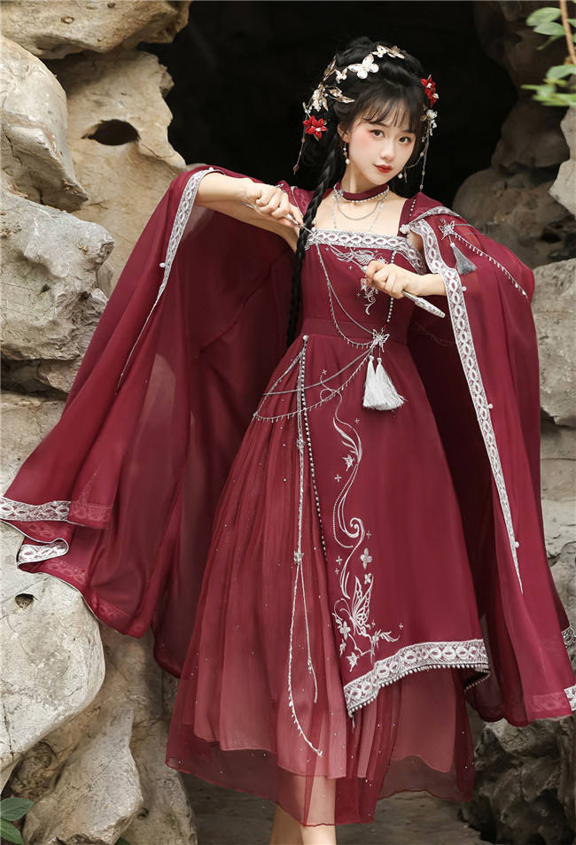 Dream of the Milky Way Han Style Lolita Dress and Cape