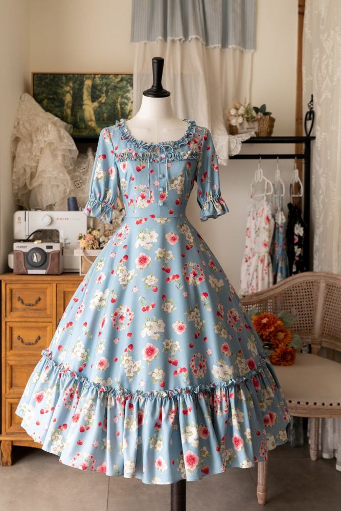 Forest Wardrobe Fruit and Flower Lolita One Piece