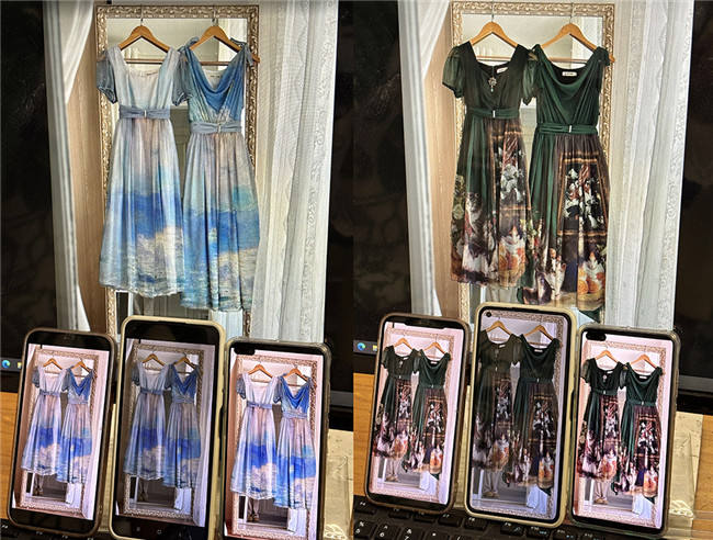 Miss Point Oil Painting Empire Waist Lolita Dress