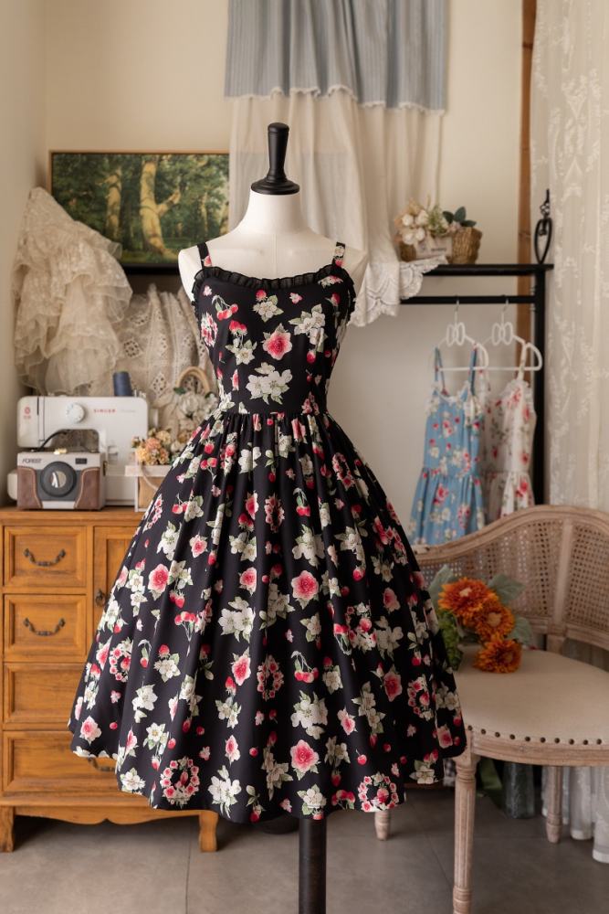 Forest Wardrobe Fruit and Flower Lolita Jumper Dress
