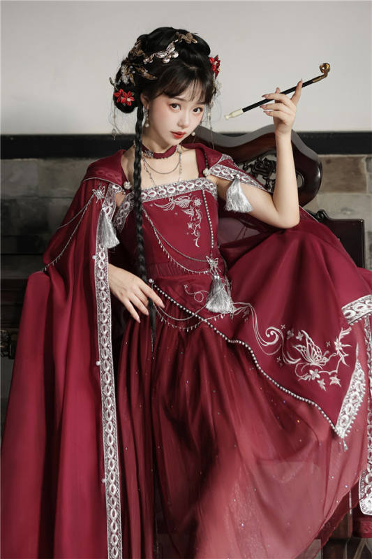 Dream of the Milky Way Han Style Lolita Dress and Cape