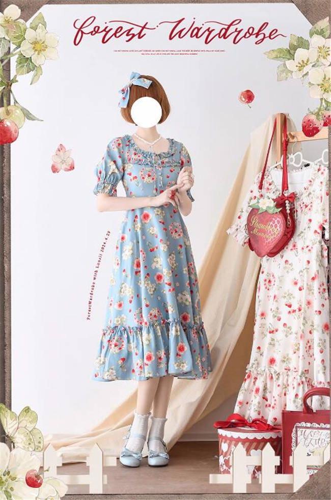 Forest Wardrobe Fruit and Flower Lolita One Piece