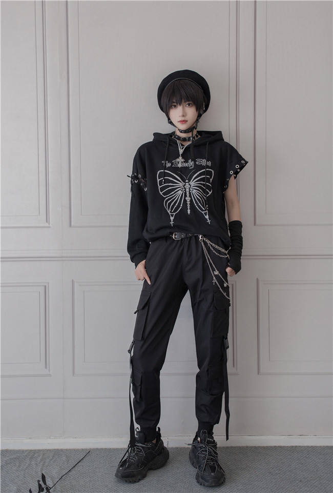 The Butterfly Effect ~All-match Knit Blouse/Hoodie -Ready Made