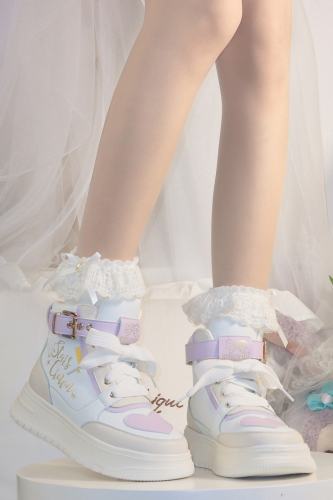 Stars Crown ~Rainbow Candy  High Tops Lolita Sneaker