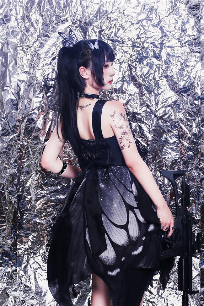 The Butterfly Effect ~Punk Halloween Lolita Normal Waist JSK