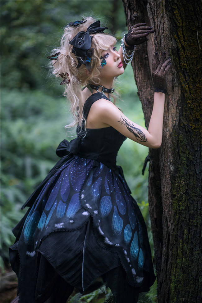 The Butterfly Effect ~Punk Halloween Lolita Normal Waist JSK