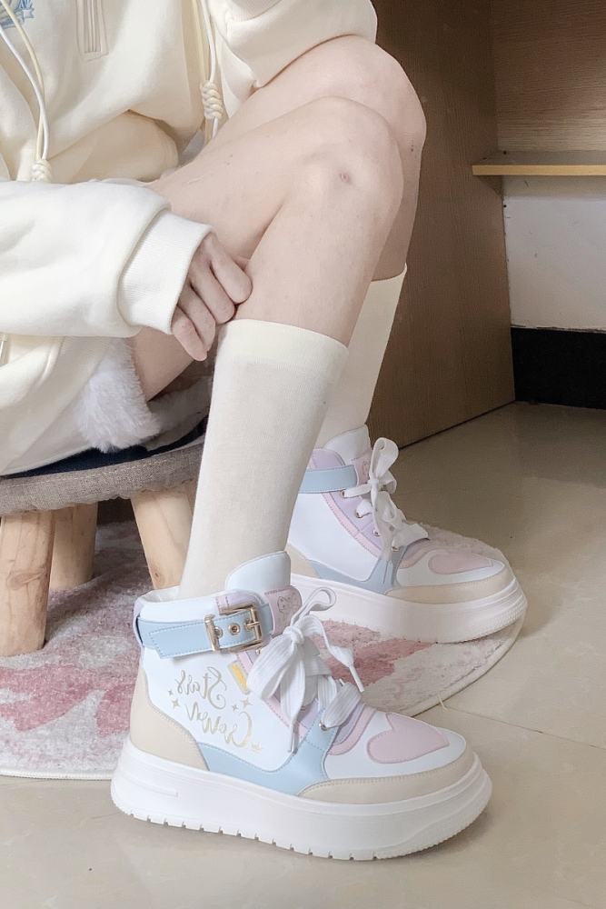 Stars Crown ~Rainbow Candy  High Tops Lolita Sneaker