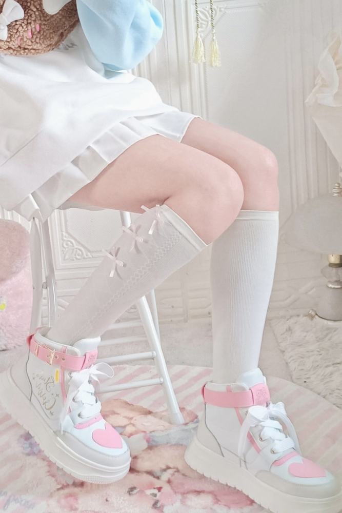 Stars Crown ~Rainbow Candy  High Tops Lolita Sneaker