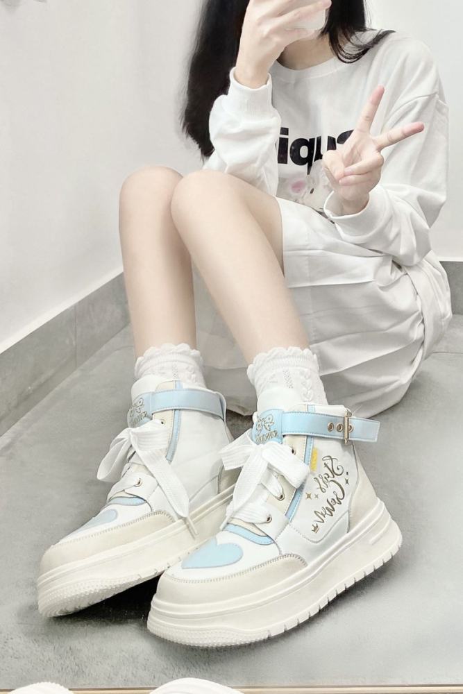Stars Crown ~Rainbow Candy  High Tops Lolita Sneaker